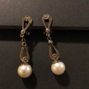 Vintage faux pearl earrings